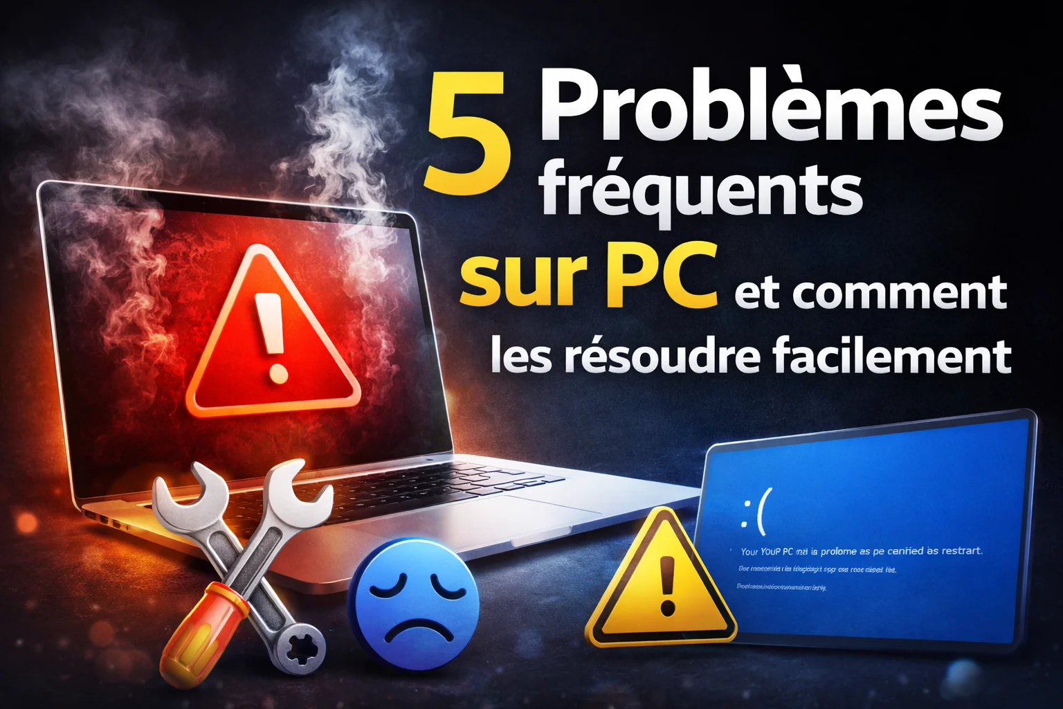 5 Problèmes fréquents sur PC et comment les résoudre facilement